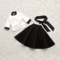 Monotone Flared Skirt Set