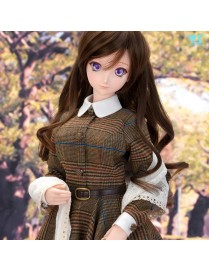 Glen Check Long Dress Set - Dollfie Dream Elegant Dress [Standard Series]