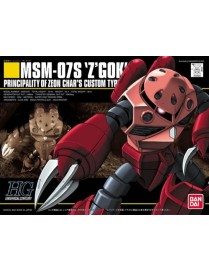 Gundam Gunpla HG 1/144 019 Msm-07S Zgock Chars personalizado