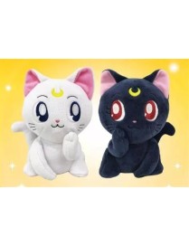 Conjunto de pareja de peluches "Sailor Moon" Nuimas Luna y Artemisa