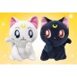 Conjunto de pareja de peluches "Sailor Moon" Nuimas Luna y Artemisa