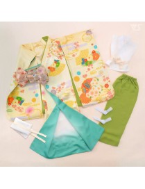 Gelbes Furisode-Kimono Dollfie Dream – Volks Japan – DD/DDS/DDP
