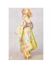 Gelbes Furisode-Kimono Dollfie Dream – Volks Japan – DD/DDS/DDP