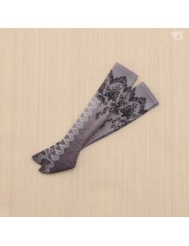 SDM Lace-up Printed Socks / Mini (Gray)