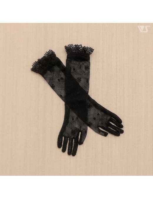 Lace Gloves (Long / Black)