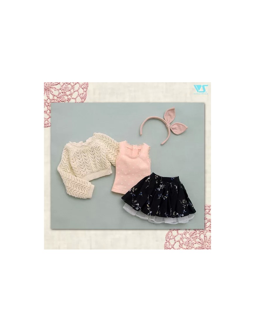 Lace Knit Set (White) / Mini