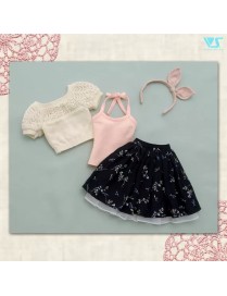 Lace Knit Set (White)