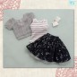 Lace Knit Set (Gray)