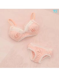 Lace Bra & Panties Set (Pink)