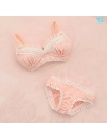 Lace Bra & Panties Set (Pink/SS-S Bust)