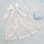 Long Baby Doll Set (White Dotted)