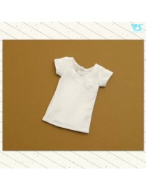 Chest Pocket V-Neck T-Shirt / Mini (White)