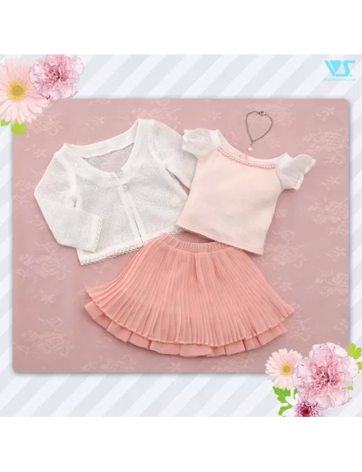 Shell Pink Skirt Set