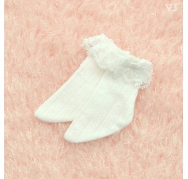 SD Frilled Socks (White)