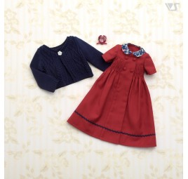 Dark Red Dress Set / Mini