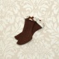SDM Lib Socks / Mini (Brown / Frill Lace)