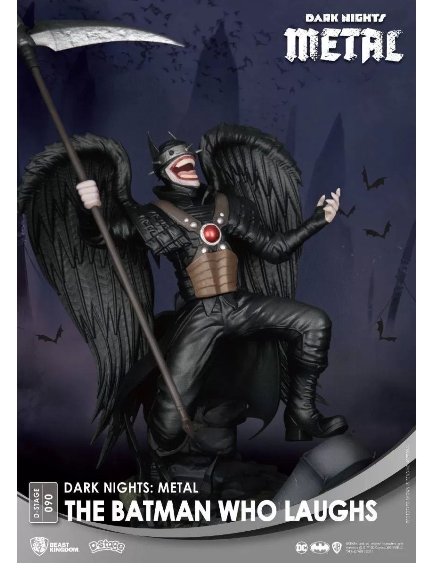 DC Comics: Dark Nights Metal - Diorama de PVC del Batman que ríe