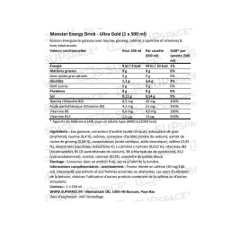 Monster Energy Ultra Sans Sucre – Boisson Énergisante Zéro Calorie