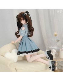 Weißes Shell-Back-Sofa Dollfie Dream – Volks Japan – 1/3