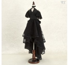 SD16 Kleid mit langem Rücken (Schwarz)