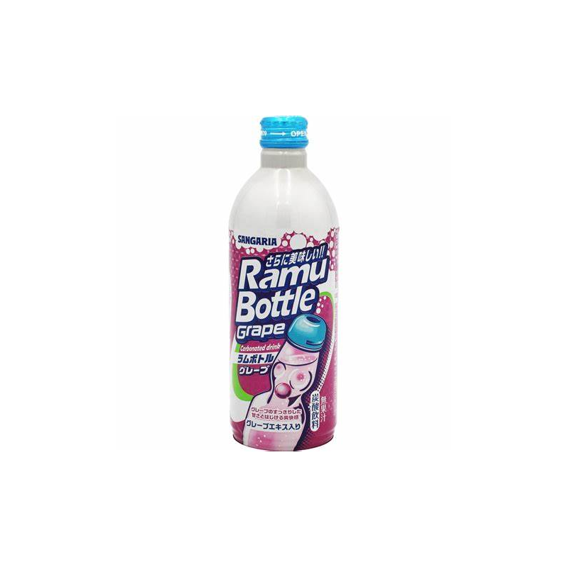 GRAPE SODA RAMU-FLASCHE 500ml - Trauben-Erfrischungsgetränk