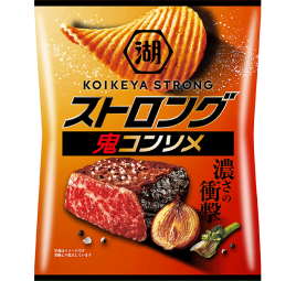 Koikeya Strong Potato Chips Oni-Consomme Beef 55g