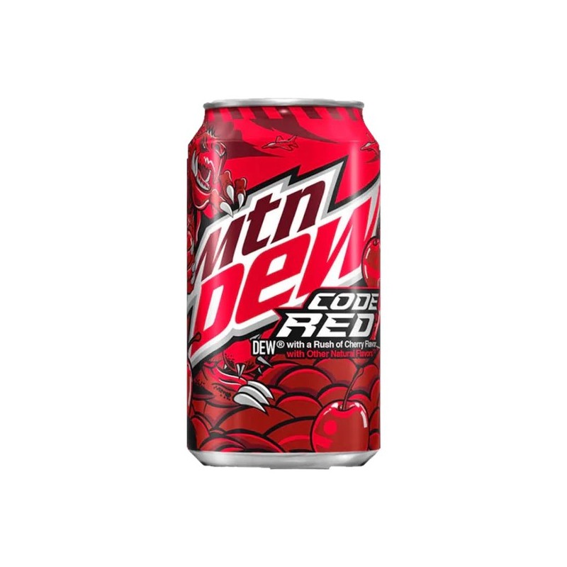 Mountain Dew USA Code Red - Bevanda energetica dal sapore audace