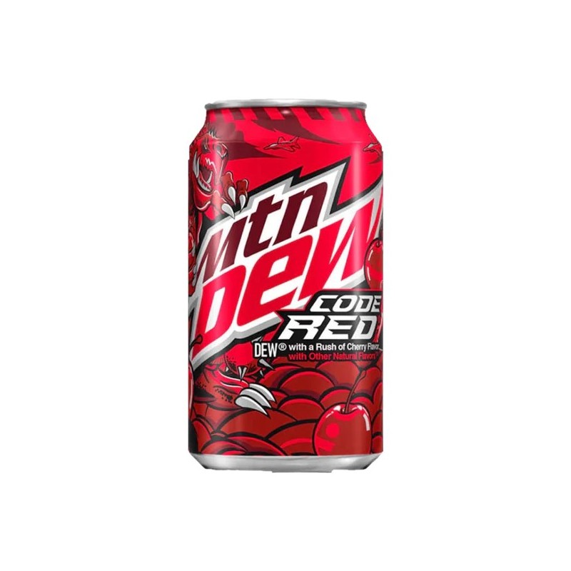 Mountain Dew USA Code Red - Boisson énergisante à la saveur audacieuse