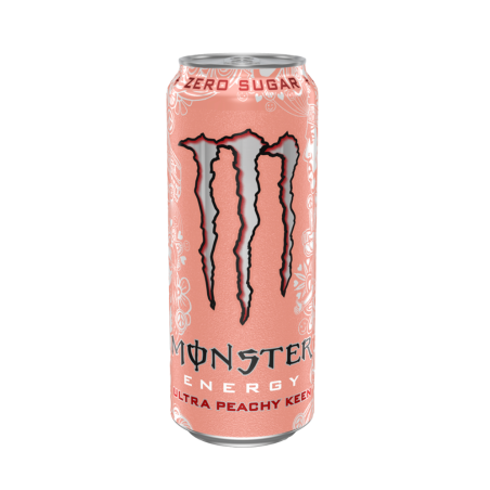 Monster Energy Peachy Keen - Boisson Énergisante au Goût de Pêche