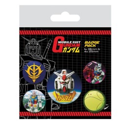 Mobile Suit Gundam - Pack de 5 Badges Intergalactic | Achat en Ligne