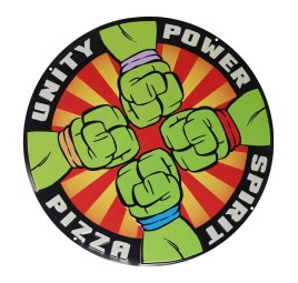 Panneau métal Pizza Power - Tortues Ninja - FaNaTtik