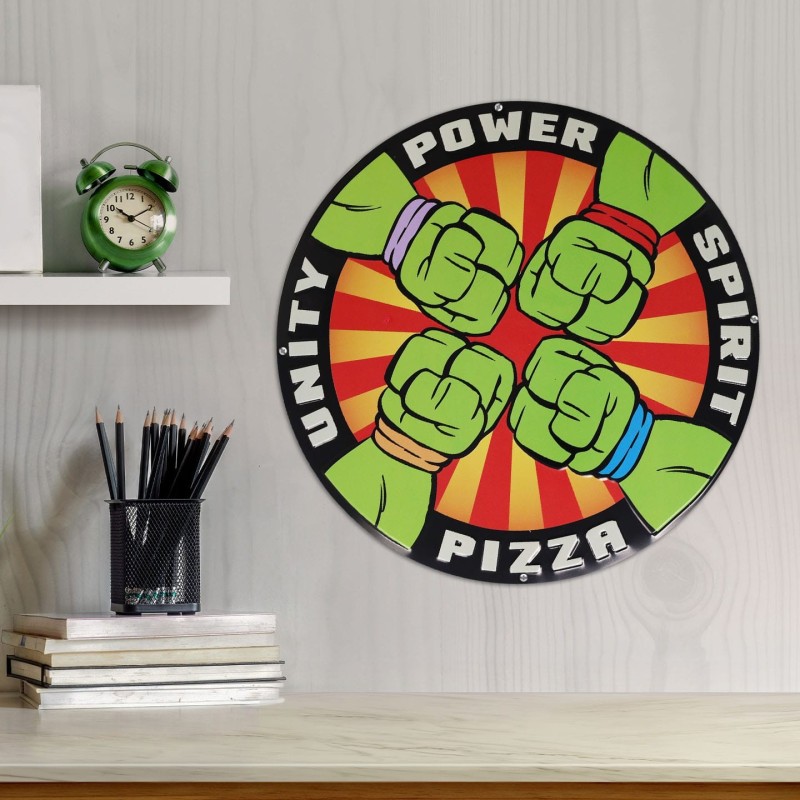 Panneau métal Pizza Power - Tortues Ninja - FaNaTtik