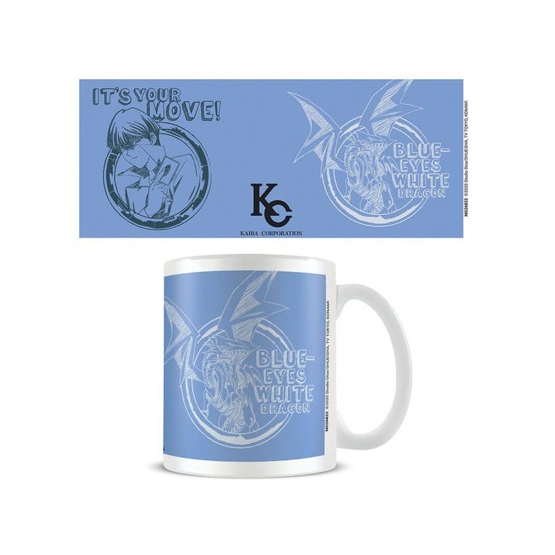 Yu-Gi-Oh! Tazza Kaliba e drago bianco occhi blu