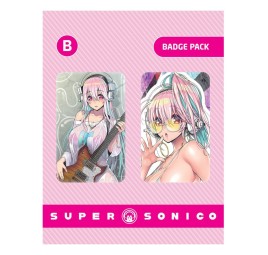 Super Sonico 2-Pin Pack Set B | Official Metal Badges