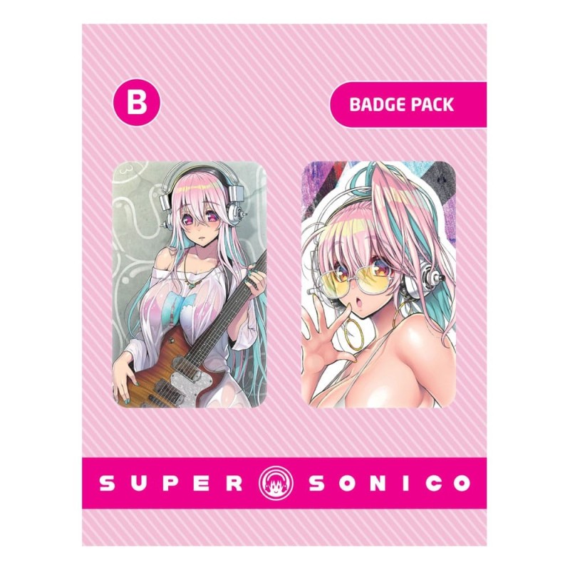 Super Sonico 2-Pin Pack Set B | Official Metal Badges