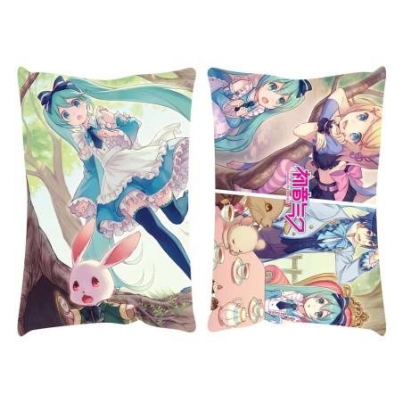 Hatsune Miku's Miku in Wonderlan Pillow. Officially licensed.