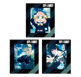 Spy x Family Set de 3 cartes encadrées effet 3D 17 x 13 cm