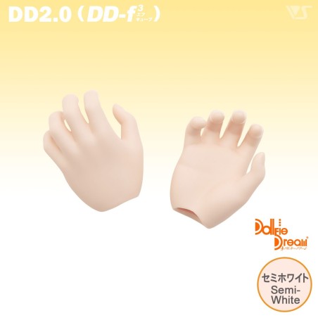 DDII-H-17-SW Hands / Semi-White