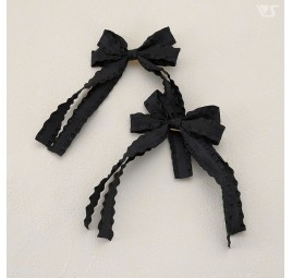 Ribbon Clips (Double / Black)