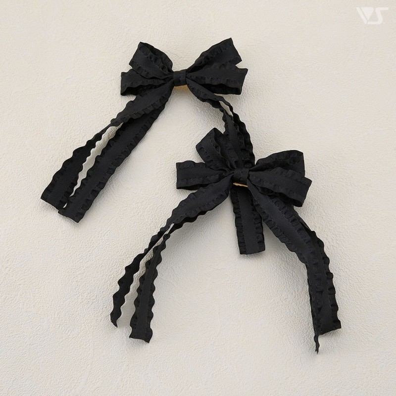 Ribbon Clips (Double / Black)