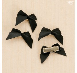 Mini Ribbon Clips (Black) for Dollfie Dream