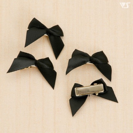 Mini Ribbon Clips (Black) for Dollfie Dream