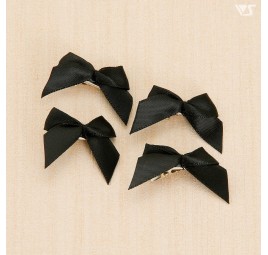 Mini Ribbon Clips (Black) for Dollfie Dream