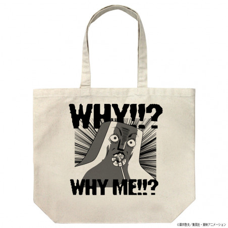 Bobobo‑bo Bo‑bobo Tote Bag Tokoro Tennosuke Why me!!? – Grand sac naturel | Papattes Store