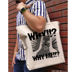 Bobobo‑bo Bo‑bobo Tokoro Tennosuke Why me!!? Tragetasche – Groß Natur | Papattes Store
