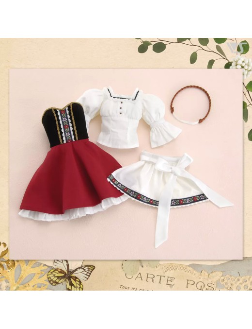 Red Folklore Set (with a Headband)