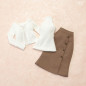 Set aus Bleistiftrock und Strickoberteil