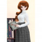 Kopie von Ribbed High Neck Knit Dress (Black)