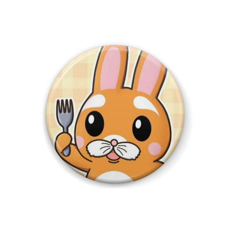 Badge Usagi San Bon appétit 25 mm