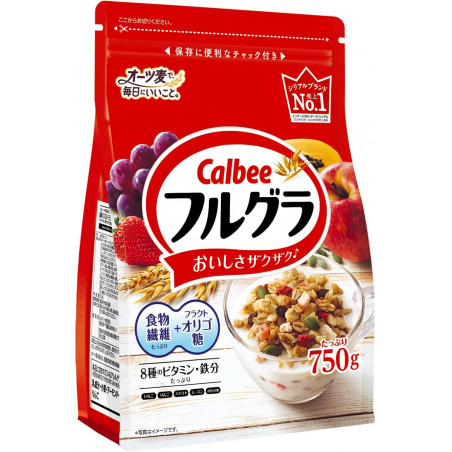 Frugra Calbee - Granola japonais aux fruits et céréales | 750g